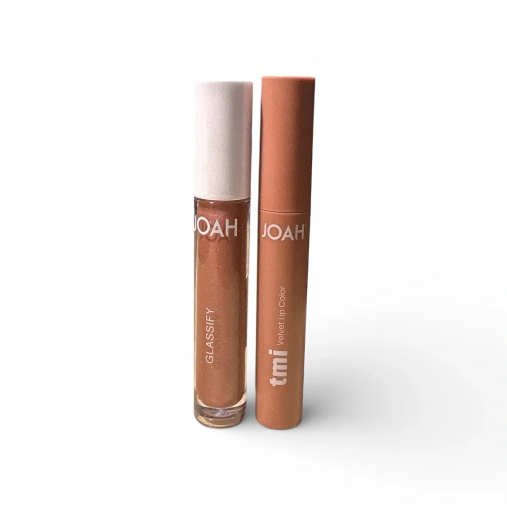 JOAH Lip Gloss Set - Soft Peach and Glittering Gold - Picture 5 of 5